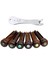 6pcs Akustik Gitar Köprüsü Pimleri Metal Gitar Pimleri ile Kakılaşmış Abalon Dot Pulluk Dıy Yedek Parçaları (Yurt Dışından) 1