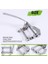 Gitar Vibrato Tailpiece Tremolo Düz Üst Gövde Tremolo Ünitesi Tele, Sg, Lp, Vb Için Elektro Gitarlar (Gümüş) (Yurt Dışından) 4