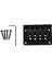 Sert Kuyruk 4 Dize Gitar Bas Elektrik Ukulele Köprüsü Dört String Gitar Ball String Köprüsü Siyah (Yurt Dışından) 1