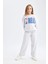 Kız Çocuk NBA Wordmark Oversize Geniş Kalıp Bisiklet Yaka Sweatshirt C9507A824AU 9