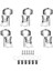 6pcs Sızdırmaz Gitar String Pegs Kilitleme Tuner 3L3R Tuning Pegs Dize Tuner Akustik Gitar Tuner Makine Başlığı (Yurt Dışından) 2