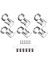 6pcs Sızdırmaz Gitar String Pegs Kilitleme Tuner 3L3R Tuning Pegs Dize Tuner Akustik Gitar Tuner Makine Başlığı (Yurt Dışından) 3