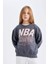 Kız Çocuk NBA Wordmark Oversize Geniş Kalıp Bisiklet Yaka Sweatshirt C9508A824AU 9