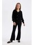 Kız Çocuk Flare Fit İspanyol Paça Basic Düz Triko Pantolon A6029A824WN 10