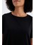 Fit Oversize Geniş Kalıp Bisiklet Yaka Sporcu Modal Kısa Kollu Tişört B5536AX24AU 13