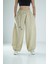 Tasarım Keten Açık Yeşil Baggy Pantolon 1