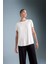 Fit Oversize Geniş Kalıp Bisiklet Yaka Sporcu Modal Kısa Kollu Tişört B5536AX24AU 12