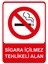 Sigara Içilmez Tehlikeli Alan Isg Uyarı Levhası 2