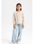 Kız Çocuk Oversize Geniş Kalıp Bisiklet Yaka Triko Kazak C9576A824WN 8
