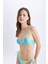 Regular Fit Degrade Baskılı Bikini Üstü-Fall in Love D2635AX24HS 14