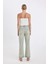 Straight Fit Yüksek Bel Katlamalı Paça Bilek Boy Jean Yıkamalı Pantolon D2965AX24HS 17
