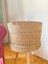 Hasır Ip Saksılık Ahşap Ayaklı -Dekoratif Saksı Sepeti(Yükseklik:20 cm ÇAP:33X33CM) 3