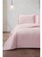 Zagreb Elyaf Dolgulu Çift Kişilik 240X260 cm Yatak Örtüsü Pudra 1