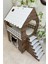 Kedi Evi 3xl, Kahverengi Beyaz, Merdivenli, Iki Katlı Mdf 91×92×52 cm 2