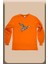 Avcılık Hunter Kamuflaj Desen Ördek Baskılı Regular Fit %100 Pamuk Bisiklet Yaka Turuncu Sweatshirt 1