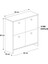 4 Kapaklı Çok Amaçlı Dolap - Küp Ayakkabı Dolabı 5