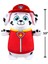 Hugmees Paw Patrol Serisi - Marshall 25 cm PW00011 5