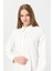 Milano Saten Arka Pileli Tunik Ekru 5