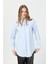 Milano Saten Arka Pileli Tunik Açık Mavi 5