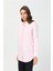 Oxford Dokulu Arkası Pileli Tunik Pembe 4