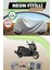 Gri Arka Çanta Uyumlu Neon Fitilli Yamaha X-Max 400 Tech Max Uyumlu Motosiklet Brandası 1