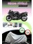 Gri Neon Fitilli Kawasaki Zzr 1100 Uyumlu Motosiklet Brandası 1