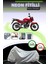 Gri Neon Fitilli Honda Cb 125 Uyumlu Motosiklet Brandası 1