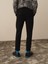 Erkek Siyah Pamuk Dokulu Slim Fit Jogger Pantolon 3