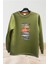 Fishing Balıkçılık Baskılı Renkli Çeşitli Balık Tasarım Baskılı Regular Fit %100 Pamuk Sweatshirt 1