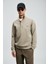 Pamuklu Regular Fit Yarım Fermuarlı Dik Yaka Sweat Erkek Sweat 112030185 1