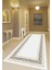Gold Dijital Baskı Salon Halısı Kaymaz Tabanlı Yıkanabilir Halı Yolluk 1