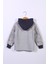 Erkek Çocuk Kapüşonlu Gri Sweatshirt (6-12YAŞ) 6