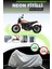 Gri Neon Fitilli Ducati Scrambler Icon Uyumlu Motosiklet Brandası 1