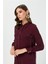 Kendinden Desenli Şık Tunik Bordo 4