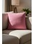 Sunset Pink 50X50 Kırlent Kılıfı – Düz Renk, Modern Dekoratif Yastık Kılıfı 1