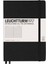 Notebook Medium A5 Hardcover 251 Pages Ruled Black 1