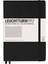 Notebook Medium A5 Hardcover 251 Pages Squared Black 1