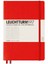 Notebook Medium A5 Hardcover 251 Pages Ruled Red 1