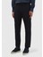 Lacivert Düz Örme Jogging Fit Casual Pantolon 3