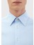 Mavi Çizgili Regular Fit Klasik Gömlek 4
