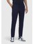 Lacivert Düz Dokuma Jogging Fit Casual Pamuk Karışımlı Pantolon 3
