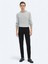 Siyah Slim Fit Denim Pamuk Karışımlı Pantolon 1