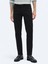 Siyah Slim Fit Denim Pamuk Karışımlı Pantolon 2