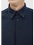 Lacivert Çizgili Casual Fit Dokuma Casual %100 Pamuk Gömlek 5
