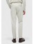 Bej Düz Örme Regular Fit Casual Pantolon 4