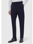 Lacivert Düz Örme Regular Fit Casual Pantolon 2