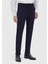 Lacivert Düz Örme Regular Fit Casual Pantolon 3