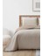 Roma Elyaf Dolgulu Çift Kişilik 240X260 cm Yatak Örtüsü Bej 1