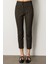 Balıksırtı Desenli Dar Paça Pantolon Kahve 01101 2
