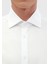 Beyaz Düz Slim Fit Dokuma Klasik %100 Pamuk Gömlek 4